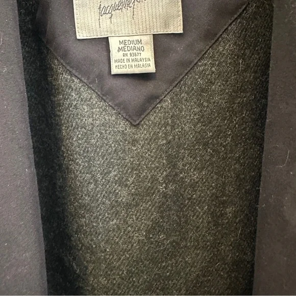 Jacqueline Ferrar Vintage Deep blue Trench Coat w/ Buttons, Women's Size M - Picture 7 of 12